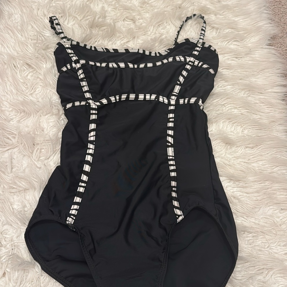 Black and white leotard